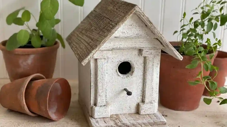 handcrafted birdhouses